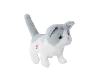 PetZoo Kitty – Chaton en peluche électronique 19 cm