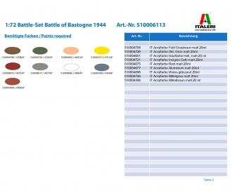 Kit de bataille 1:72 Bataille de Bastogne 1944