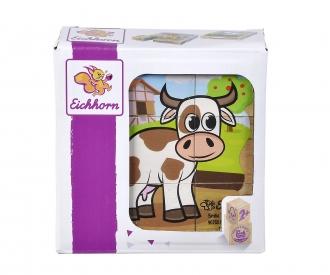 EH Puzzle d'images cubes La Ferme
