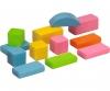 Coloured Wooden Blocks - 75 Pieces