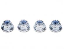 4 mm Flange Lock Nut, model hardware, 4 pcs.