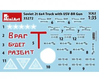 1:35 Sov. 2t LKW 6x4 m. 76mm USV-BR Pak