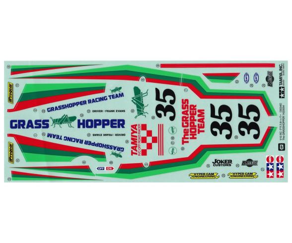 Grasshopper I Sticker Sheet, RC Decal Set 1:10