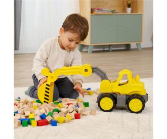 BIG Power Worker Classic Digger with Soft Tyres