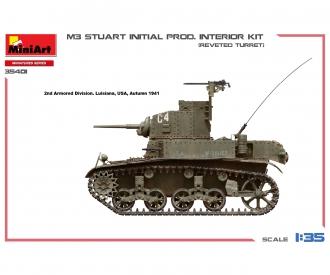 1:35 M3 Stuart erste Produktion mit Interieur