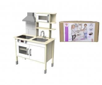 Kersthanger houten kleine decoratieve huisjes H6,5/7,5cm 4st Kersthanger houten kleine decoratieve huisjes H6,5/7,5cm 4st