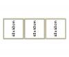 Triptych Painting by Numbers Aluminium Frame