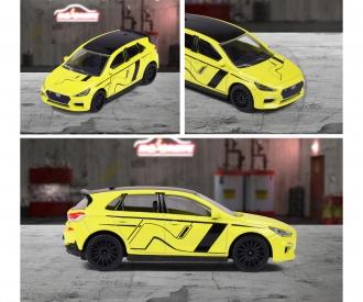 Racing Hyundai i30N, jaune