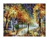 Promenade in Autumn 24 x 30 cm - Painting by Numbers