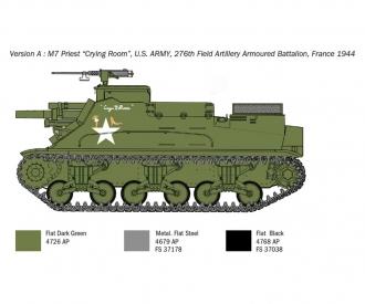 1:35 US M-7 Priest Howitzer Self-Prop