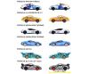 Porsche Deluxe Cars, Approx. 1:64