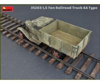 1:35 1,5to Railroad Truck AA Type w/Rail