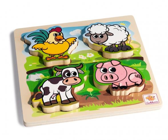 EH Puzzle Tactile avec tissue, 5pcs