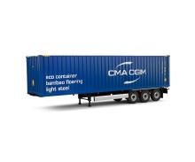 1:24 Container Anhänger CMA CGM blau