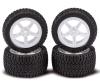 1:10 All-Terrain Wheel Set, RC tyres, 2WD