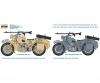 1:9 Moto militaire allemande avec side-car