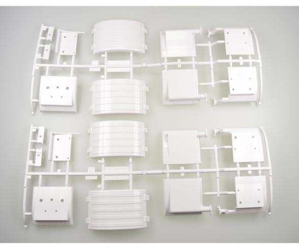Rear Fender Y Parts, model spare part, white