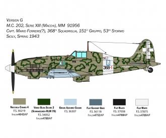Macchi MC. 202 aircraft model kit 1:32