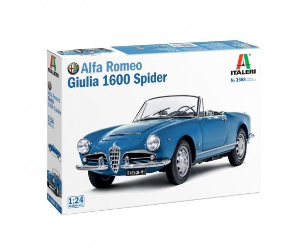Italeri Alfa Romeo Guilia 1600 Spider 1:24 Kit