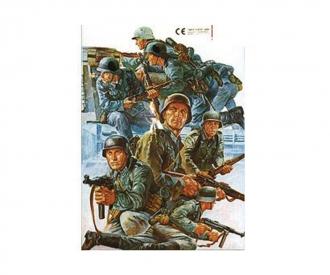 1:35 German Panzer Grenadiers, figure model kit