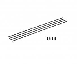 Antenna Tube Black 4Pcs Model Accessory