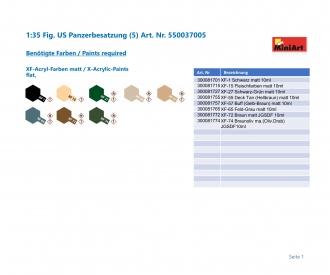 1:35 Fig. US Panzerbesatzung (5)