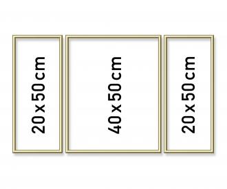 Triptych Painting by Numbers Frame 50 x 80 cm