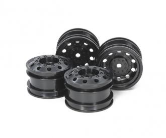 1:14 RaceTruck Whl FR, wheel set, black
