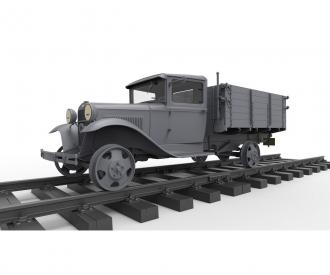 1:35 1,5to Schienen-LKW AA Type mit Schiene