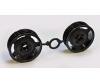 Front Wheels (2) Blk 58628