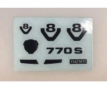 Scania 770 S Metal Transfer Sticker Decal