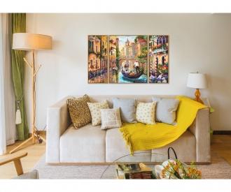 Venice - The City in the Lagoon Triptych - Painting by Numbers