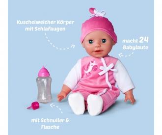 Laura Babbling – Poupée 38 cm corps souple et sons