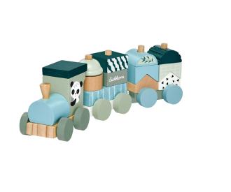 Wooden Train Panda - 16 Pieces
