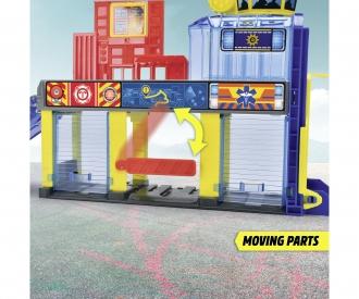 Micro SOS Station, set de jeu de secours avec 3 voitures