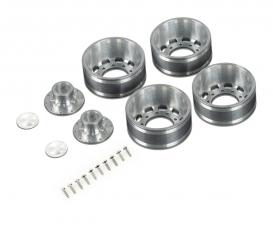 1:14 Alum. Rear wheel long hole (2) hex