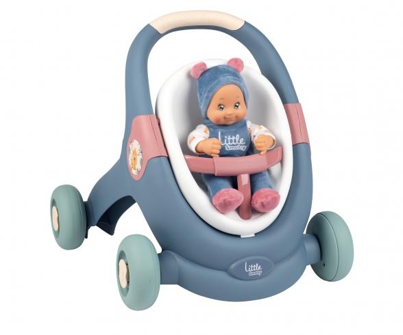 Little Smoby Baby Walker 3 in 1 + Baby Doll