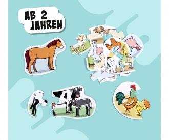 6 erste Puzzles – Bauernhoftiere
