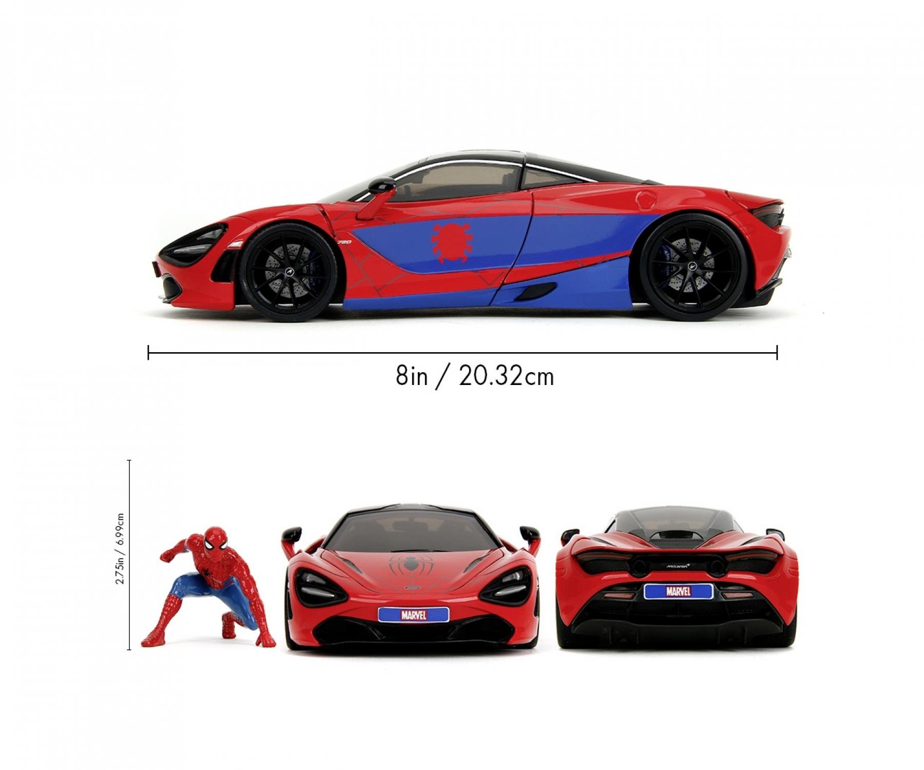 ミニカー 1:24 MARVEL SPIDER-MAN &amp; McLaren 720S JAD29962-5__16804.1722022327.