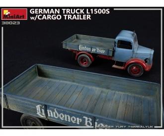 1:35 Ger. Truck L1500S w/Cargo Trailer