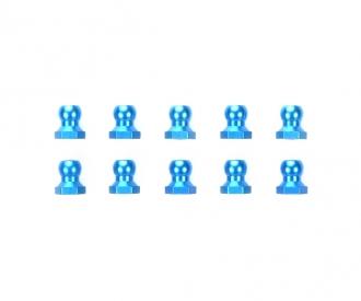 5mm Alum. Ball Nut, RC spare part, blue, 10 pcs