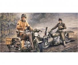 Italeri U.S. Motorcycles WWII Model Kit 1:35