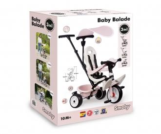 Smoby Dreirad Baby Balade Rosa