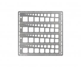 Modeling Template Square 1-10, stencil set