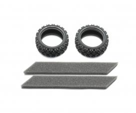 1:10 Rally Block Tire Soft, RC tire set, 26mm