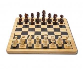 Deluxe Wooden - Chess & Checkers