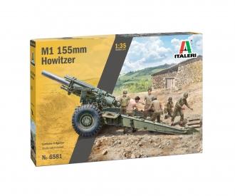 M1 155mm Howitzer with Crew Model Kit 1:35