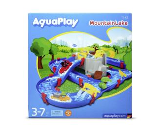 MountainLake waterway with big pump