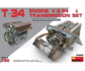 1:35 T-34 Motor (V-2-34) m.Getriebeblock