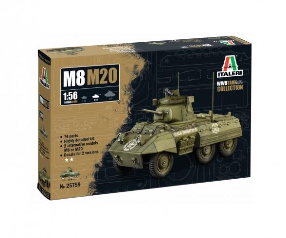 Italeri M8/M20 Greyhound Model Kit 1:56